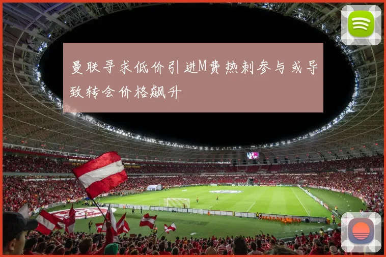 曼联寻求低价引进M费热刺参与或导致转会价格飙升